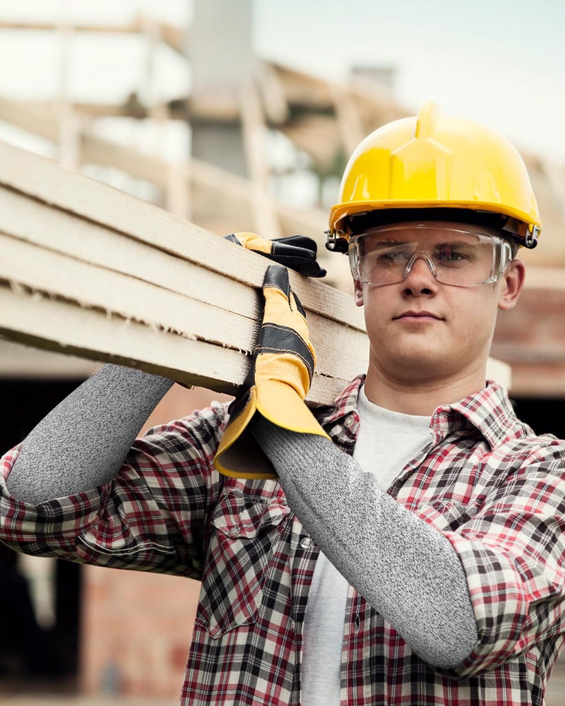 Evridwear Protective Arm Sleeves Cut Resistant Farmers Sleeves for Men Work, Gardening, Farming, Arm Protectors for Thin Skin and Bruising (Medium, No Thumb Hole) - Image 4